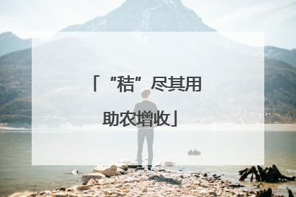 “秸”尽其用 助农增收