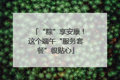 “粽”享安康！这个端午“服务套餐”很贴心