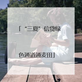 “三夏”信贷绿色通道通麦田