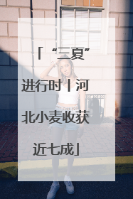 “三夏”进行时丨河北小麦收获近七成