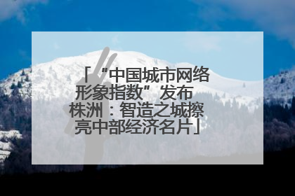 “中国城市网络形象指数”发布 株洲：智造之城擦亮中部经济名片