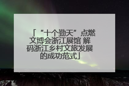 “十个勤天”点燃文博会浙江展馆 解码浙江乡村文旅发展的成功范式