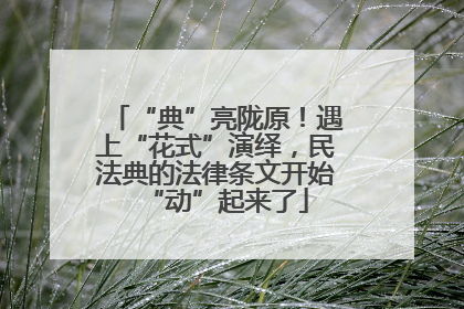 “典”亮陇原！遇上“花式”演绎，民法典的法律条文开始“动”起来了