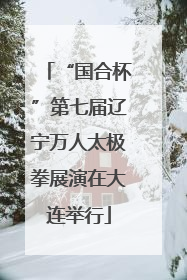 “国合杯”第七届辽宁万人太极拳展演在大连举行