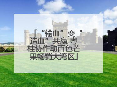 “输血”变“造血”共赢 粤桂协作助百色芒果畅销大湾区