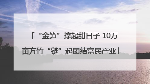 “金笋”撑起甜日子 10万亩方竹“链”起团结富民产业