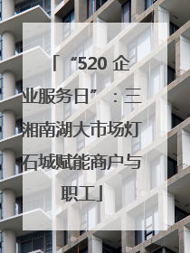 “520 企业服务日”：三湘南湖大市场灯石城赋能商户与职工