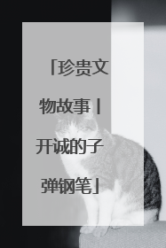 珍贵文物故事丨开诚的子弹钢笔