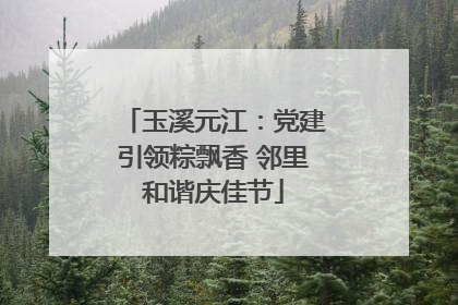 玉溪元江：党建引领粽飘香 邻里和谐庆佳节
