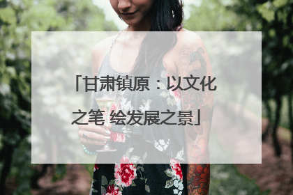 甘肃镇原：以文化之笔 绘发展之景