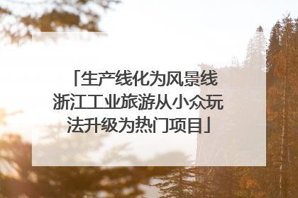 生产线化为风景线 浙江工业旅游从小众玩法升级为热门项目