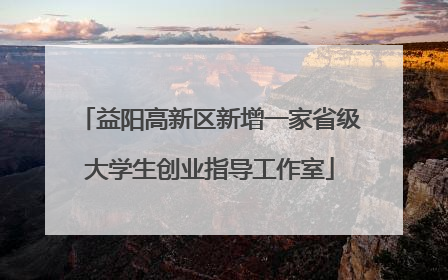 益阳高新区新增一家省级大学生创业指导工作室