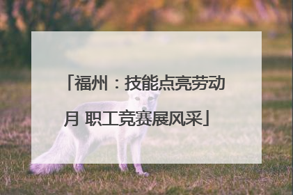 福州：技能点亮劳动月 职工竞赛展风采