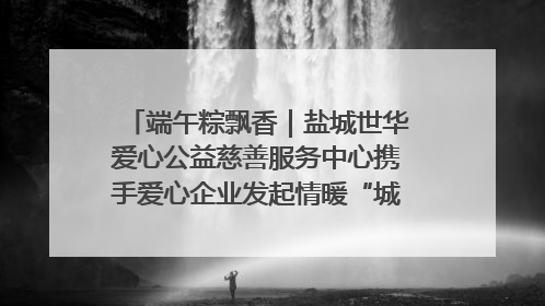 端午粽飘香｜盐城世华爱心公益慈善服务中心携手爱心企业发起情暖“城市守护者”慰问活动