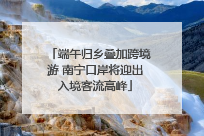 端午归乡叠加跨境游 南宁口岸将迎出入境客流高峰