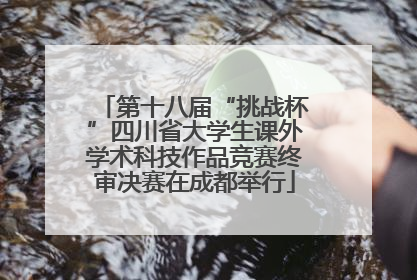 第十八届“挑战杯”四川省大学生课外学术科技作品竞赛终审决赛在成都举行