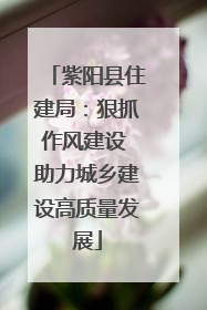 紫阳县住建局：狠抓作风建设 助力城乡建设高质量发展