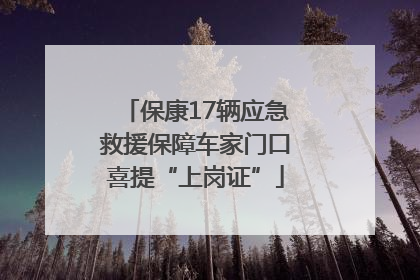 保康17辆应急救援保障车家门口喜提“上岗证”
