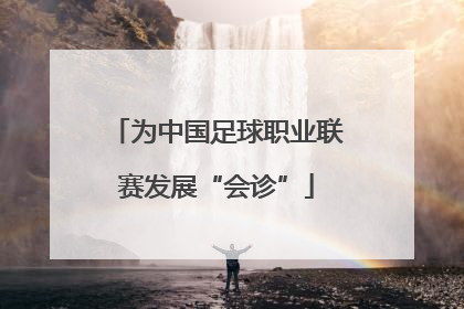 为中国足球职业联赛发展“会诊”