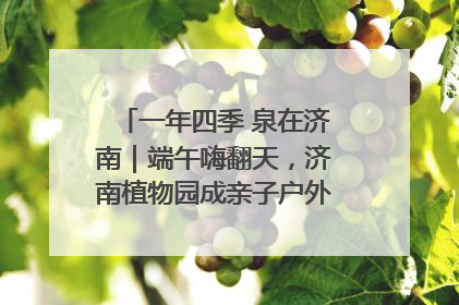 一年四季 泉在济南｜端午嗨翻天，济南植物园成亲子户外热门打卡地
