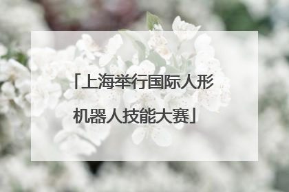 上海举行国际人形机器人技能大赛