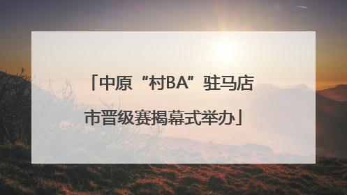中原“村BA”驻马店市晋级赛揭幕式举办