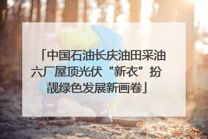 中国石油长庆油田采油六厂屋顶光伏“新衣”扮靓绿色发展新画卷