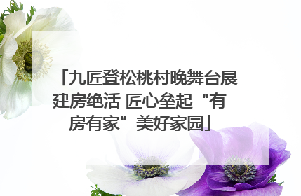 九匠登松桃村晚舞台展建房绝活 匠心垒起“有房有家”美好家园