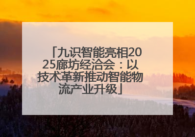 九识智能亮相2025廊坊经洽会：以技术革新推动智能物流产业升级