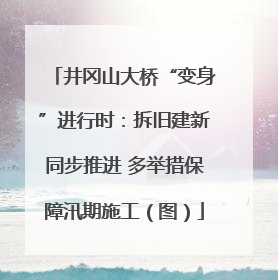 井冈山大桥“变身”进行时：拆旧建新同步推进 多举措保障汛期施工（图）