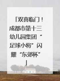 双喜临门！成都市第十三幼儿园集团“足球小将”闪耀“东郊杯”