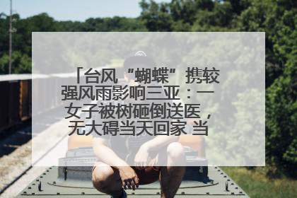 台风“蝴蝶”携较强风雨影响三亚：一女子被树砸倒送医，无大碍当天回家 当地已紧急清障
