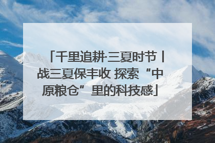 千里追耕·三夏时节丨战三夏保丰收 探索“中原粮仓”里的科技感