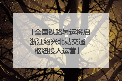 全国铁路暑运将启 浙江绍兴北站交通枢纽投入运营