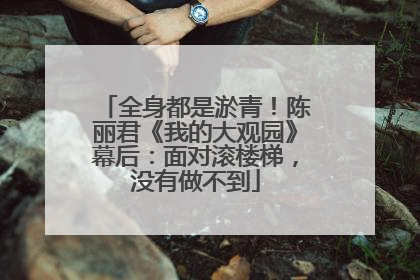 全身都是淤青！陈丽君《我的大观园》幕后：面对滚楼梯，没有做不到