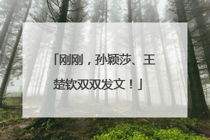 刚刚，孙颖莎、王楚钦双双发文！