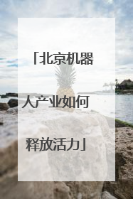 北京机器人产业如何释放活力