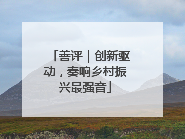 善评｜创新驱动，奏响乡村振兴最强音