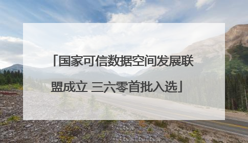 国家可信数据空间发展联盟成立 三六零首批入选