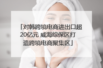 对韩跨境电商进出口超20亿元 威海综保区打造跨境电商聚集区