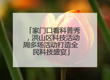 家门口看科普秀，洪山区科技活动周多场活动打造全民科技盛宴