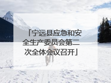 宁远县应急和安全生产委员会第二次全体会议召开