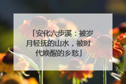 安化六步溪：被岁月轻抚的山水，被时代唤醒的乡愁