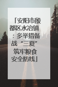 安阳市殷都区水冶镇：多举措备战“三夏” 筑牢粮食安全防线