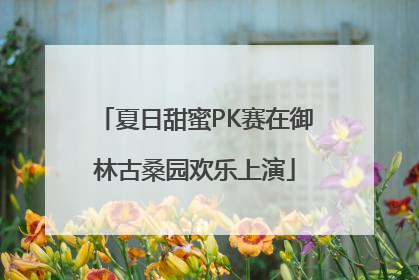 夏日甜蜜PK赛在御林古桑园欢乐上演