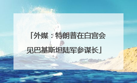 外媒：特朗普在白宫会见巴基斯坦陆军参谋长