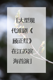 大型现代淮剧《顾正红》在江苏滨海首演