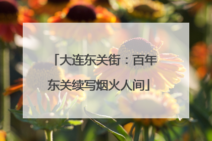 大连东关街：百年东关续写烟火人间