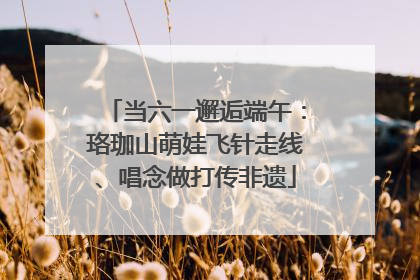 当六一邂逅端午：珞珈山萌娃飞针走线、唱念做打传非遗