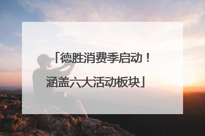 德胜消费季启动！涵盖六大活动板块